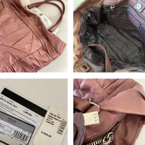 🚫SOLD🚫Authentic $1850 Prada Royal Calf  Tote - Picture 9 of 9